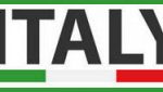 Made in Italy, colored symbol with Italian tricolor isolated on white background